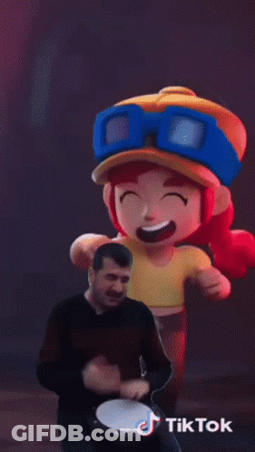 Man Playing Drum In Front Of Sombrero Cartoon GIF