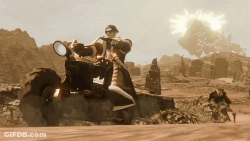 A Man Is Riding A Motorcycle With The Word Jay On The Side GIF