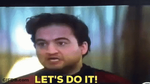 A Man Is Saying Let 'S Do It On A Screen GIF