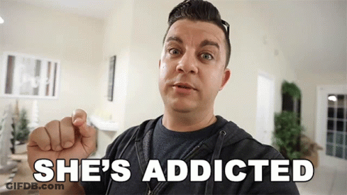 A Man Is Saying She 'S Addicted With His Fist GIF