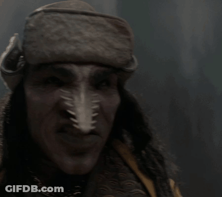 A Man Is Screaming With The Words Noob Noob Written On His Face GIF