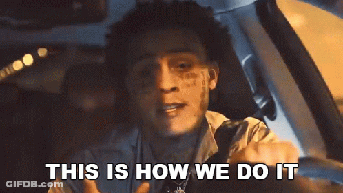 A Man Is Sitting In A Car Talking About How We Do It . GIF