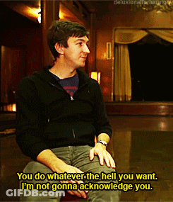 A Man Is Sitting In A Dark Room And Says " You Do Whatever The Hell You Want " GIF