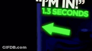 A Man Is Sitting In Front Of A Sign That Says `` I 'M In ! '' GIF