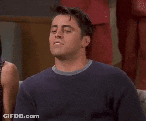 A Man Is Sitting In Front Of A Sign That Says There 'S Always Room For Jello . GIF