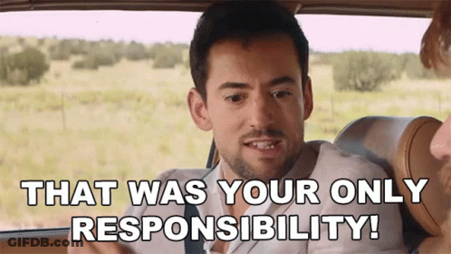 A Man Is Sitting In The Back Seat Of A Car Talking To A Woman . GIF