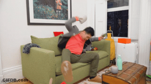 A Man Is Sitting On A Green Couch With His Arms Outstretched And The Url Imgflip.com Is Displayed Below Him GIF