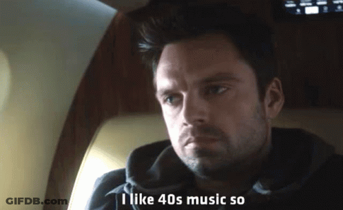 A Man Is Sitting On An Airplane And Says I Like 40S Music So GIF
