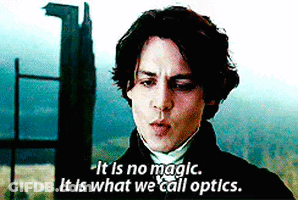 A Man Is Smoking A Cigarette And Says It Is No Magic . GIF