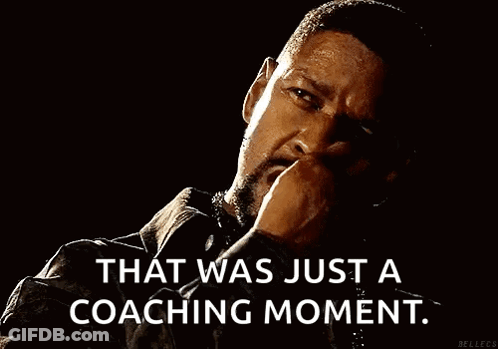 A Man Is Smoking A Cigarette And Says `` That Was Just A Coaching Moment '' . GIF