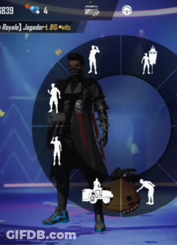 A Man Is Standing In A Circle With The Number 6:39 On The Top GIF