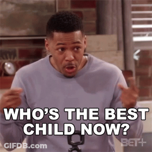 A Man Is Standing In Front Of A Brick Wall And Talking About Who 'S The Best Child Now . GIF