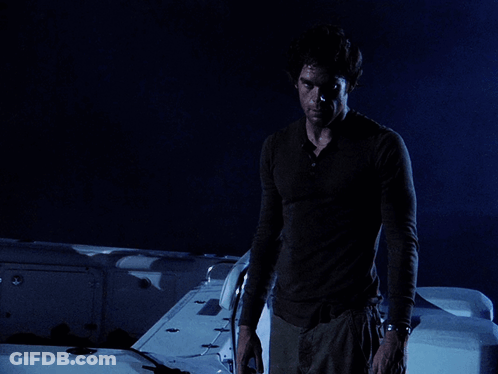 A Man Is Standing In Front Of A Sign That Says Would You In My Position GIF