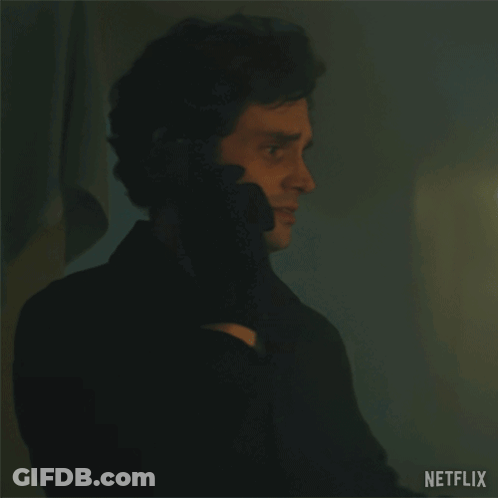 A Man Is Talking On A Cell Phone And Says Where Are You Netflix GIF