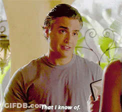 A Man Is Talking To A Woman And Says That I Know Of . GIF