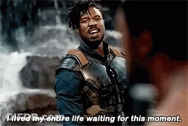 A Man Is Talking To Another Man And Says `` I Lived My Entire Life Waiting For This Moment '' . GIF