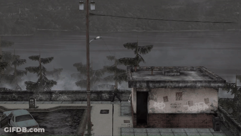 A Man Is Walking Past A Toluca Lake Sign GIF