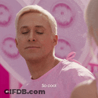 A Man Is Wearing A Pink Shirt That Says So Cool On It GIF