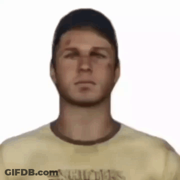 A Man Is Wearing A Yellow Shirt With The Word Soldiers On It . GIF