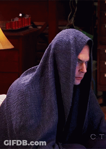 Man Wrapped In Blanket With CT GIF