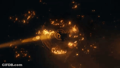 A Man Laying On A Golden Hour Record GIF