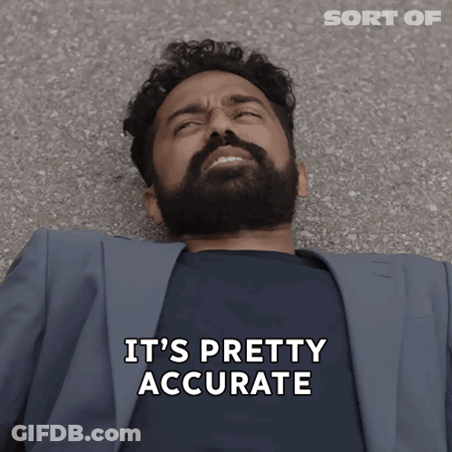 Man Lying On Ground Saying It's Pretty Accurate GIF