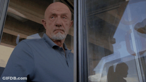 A Man Looking Out Of A Window With The Words Well Gee That 'S Swell GIF