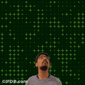 A Man Looking Up At The Number 22 GIF