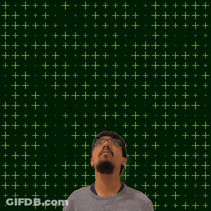 A Man Looks Up At The Number 19 Surrounded By Glowing Stars GIF
