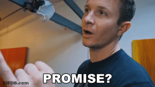 A Man Making A Promise With His Hand GIF