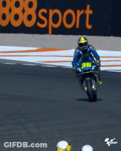 A Man On A Motorcycle With The Number 36 On The Front GIF