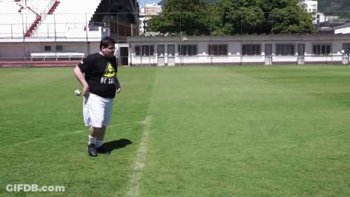 A Man On A Soccer Field Wearing A Shirt That Says ' Be A ' On It GIF