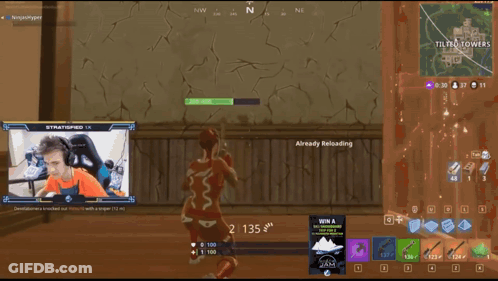 A Man Playing A Video Game With The Name Mallucid On The Bottom GIF