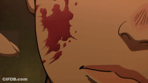 A Man Pointing At A Woman 'S Face With The Words Impressive Huh Written Below Him GIF