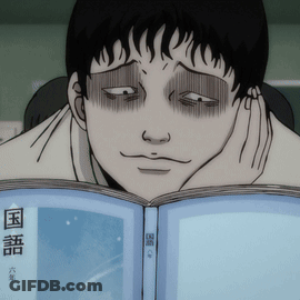 Man Reading Book With Chinese Writing GIF