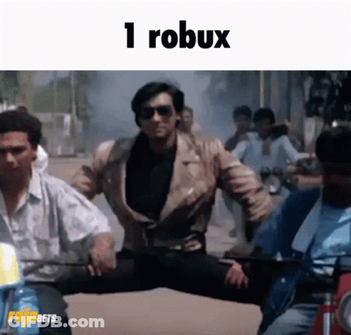 A Man Riding A Motorcycle With The Words 1 Robux On The Bottom GIF