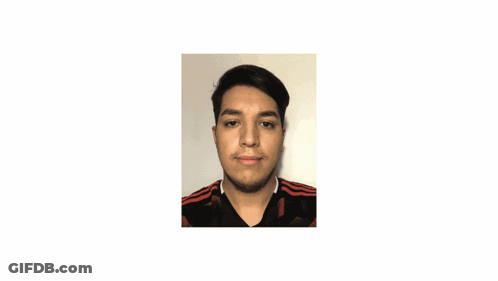 A Man 'S Face Is Behind A Flag That Says ' Paraguay ' GIF