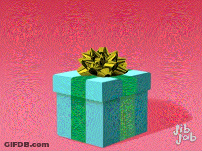 Man's Face Coming Out Of Birthday Gift Box GIF