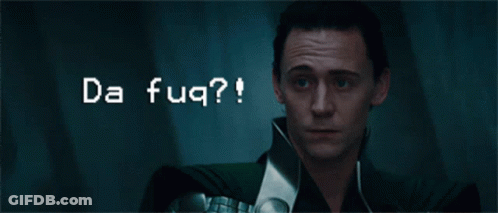 A Man 'S Face Is Shown With The Words Da Fuq Written Above It GIF