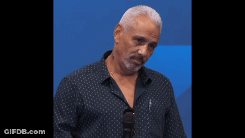A Man Says " A Day Of Love " While Looking Down GIF