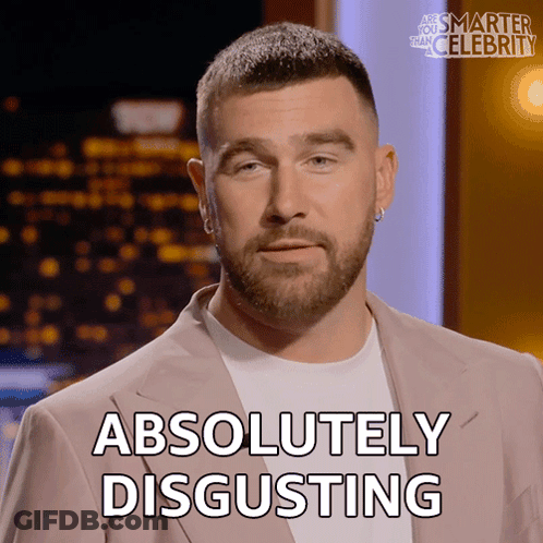 A Man Says Absolutely Disgusting On A Screen GIF