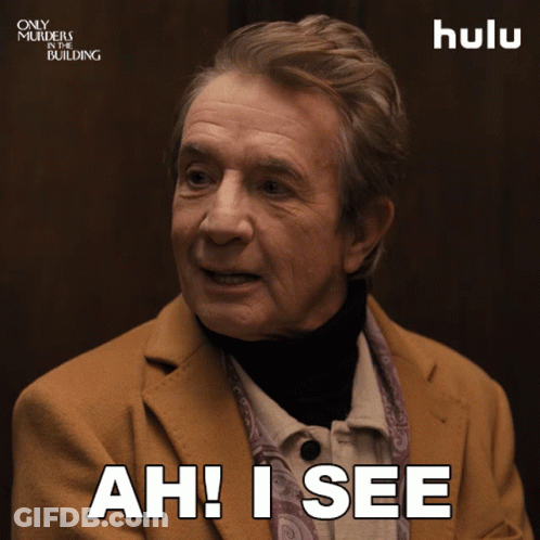 A Man Says Ah I See In Front Of A Hulu Ad GIF