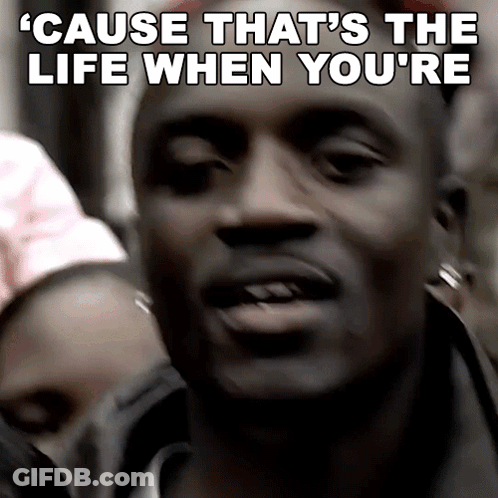 A Man Says " Cause That 'S The Life When You 'Re " In A Crowd Of People GIF