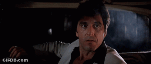 A Man Says Chu Stay Away From Him Mang While Driving A Car GIF