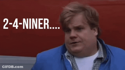 A Man Says " Did I Catch A " Niner " In There " GIF