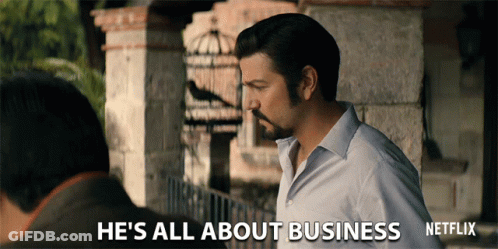 A Man Says He 'S All About Business Netflix GIF