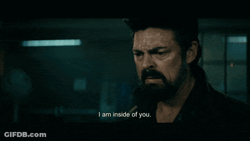 A Man Says I Am Inside Of You In A Dark Room GIF