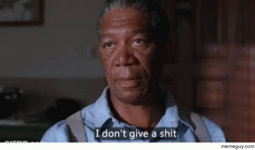 A Man Says I Don 'T Give A Shit In A Movie Scene GIF