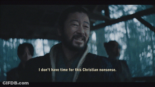 A Man Says " I Don T Have Time For This Christian Nonsense " GIF