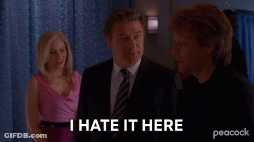 A Man Says I Hate It Here In Front Of A Woman GIF